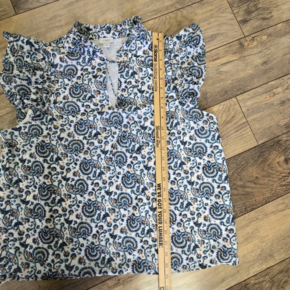 J. Crew Womens Large Ruffle Sleeve Blouse - Picture 6 of 11